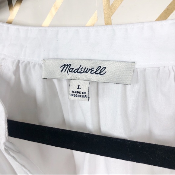 Madewell Oversized White Pop Over - Picture 3 of 8